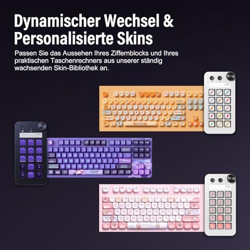 Detalle 2 de Basicolor N1 Stream Controller Deck 3-in-1: 15 tasti LCD, Numpad e Calcolatrice per streaming e produttività