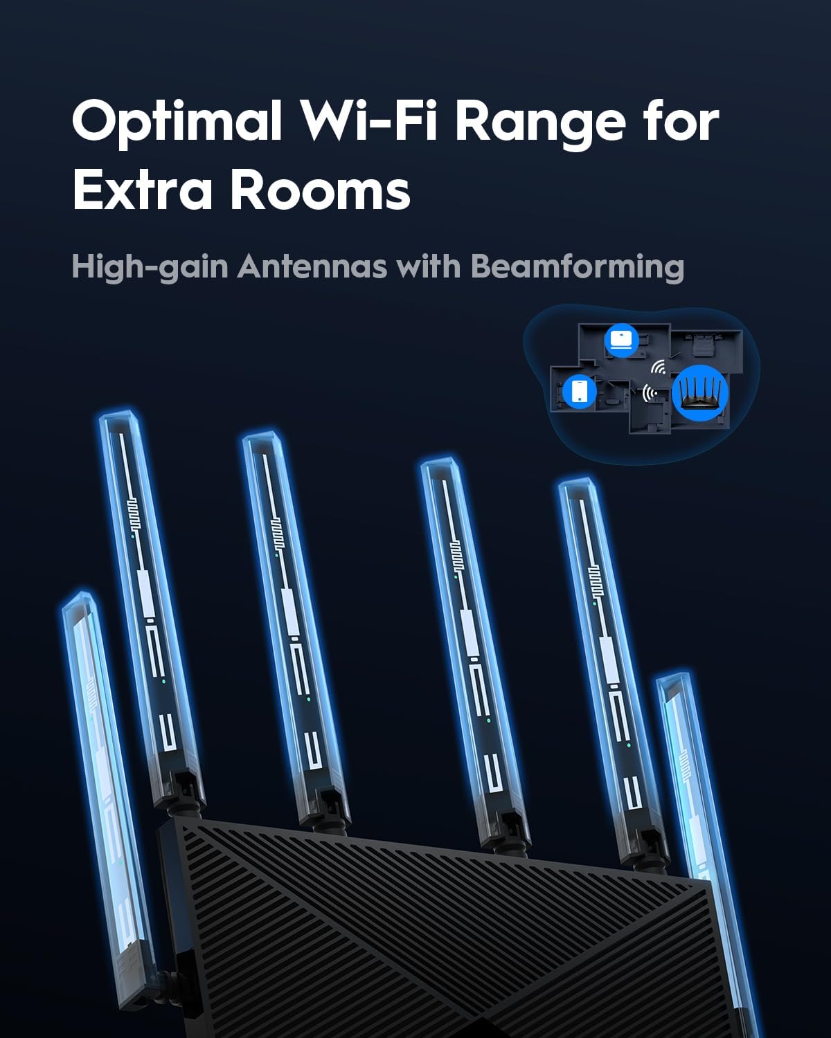Thumbnail 3 de Cudy BE6500 WiFi 7 Dual-Band Gigabit Gaming Router (WR6500) with VPN Client/Server and Mesh App Control