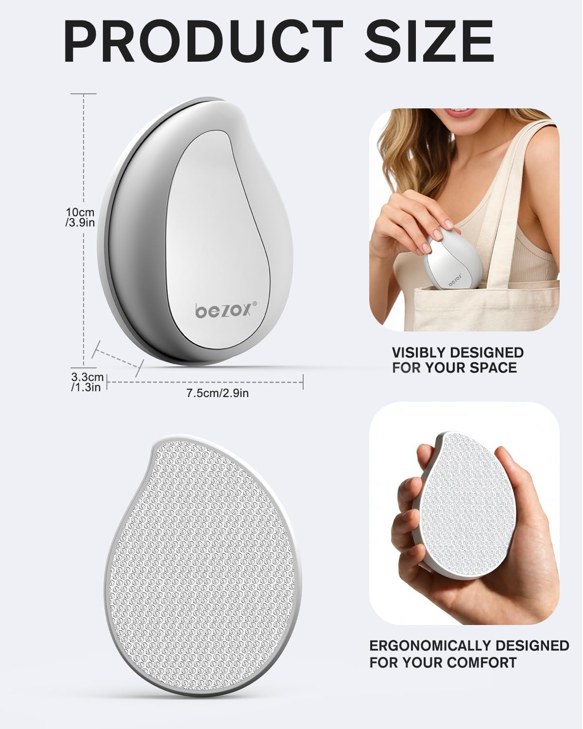 Thumbnail 6 de BEZOX Nano Glass Foot File for calluses