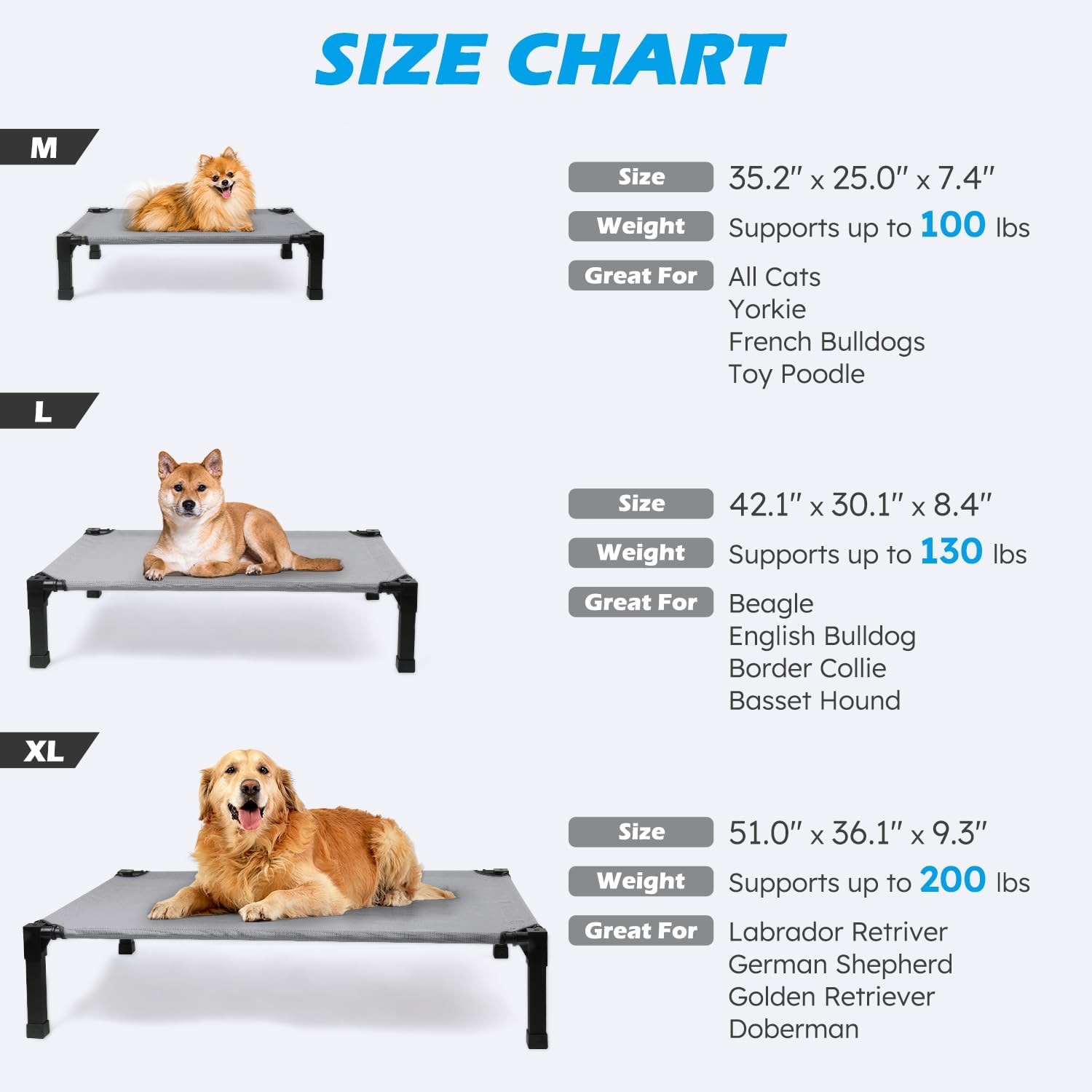 Thumbnail 2 de Heeyoo Raised Dog Bed 35-inch