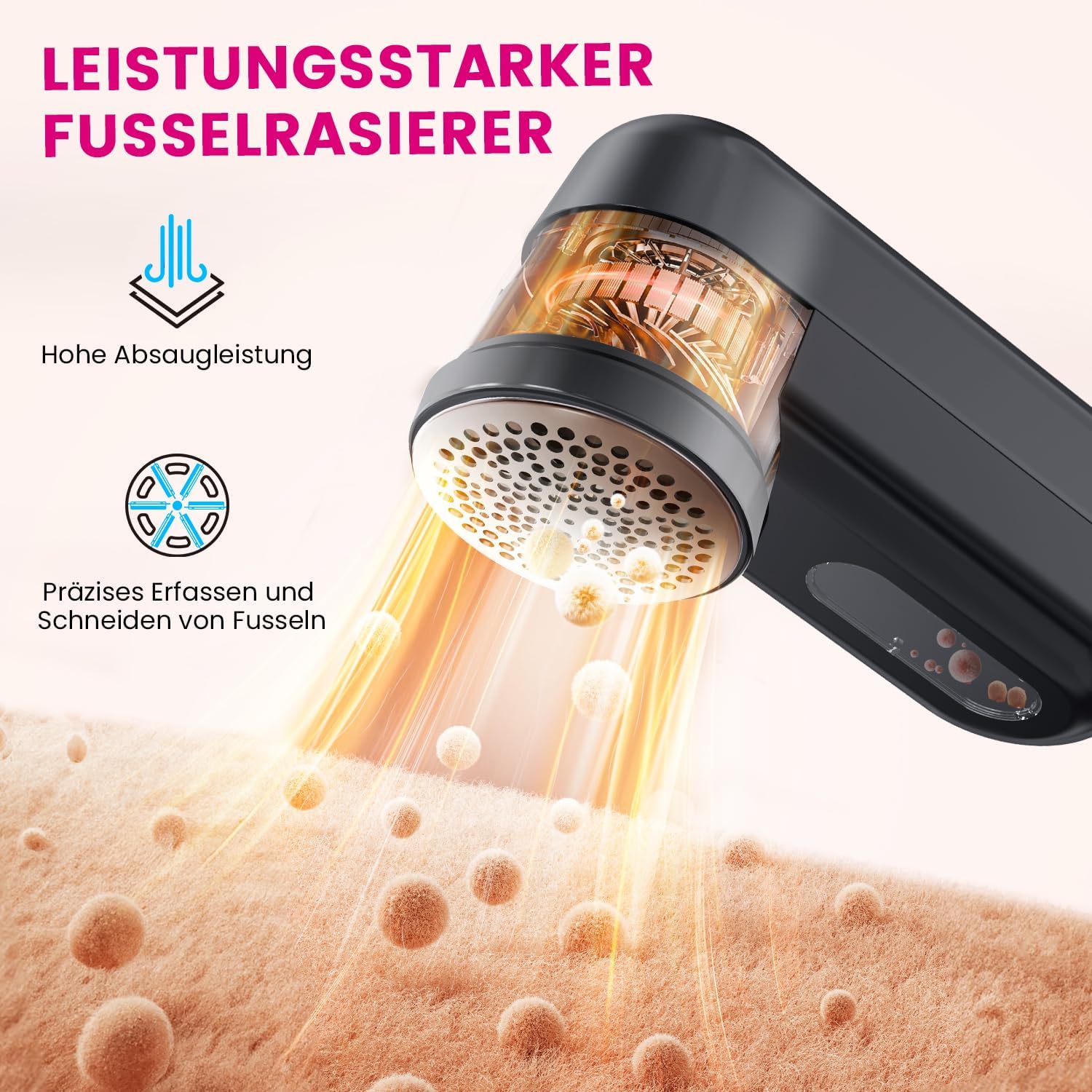 Detalle 2 de Ziitty Fusselrasierer Elektrisch 1500mAh