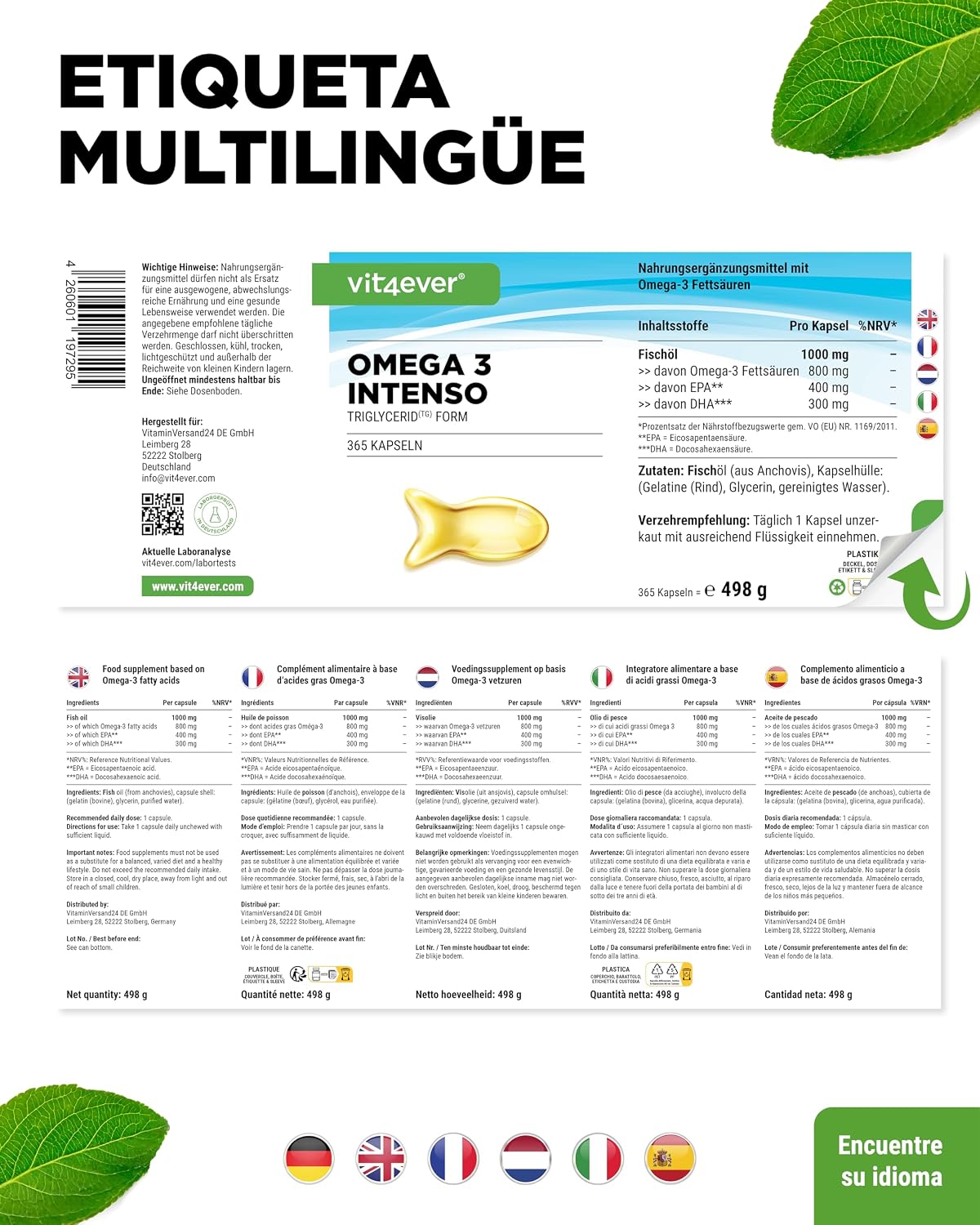 Thumbnail 6 de Omega 3 Premium Einem 80% Omega 3
