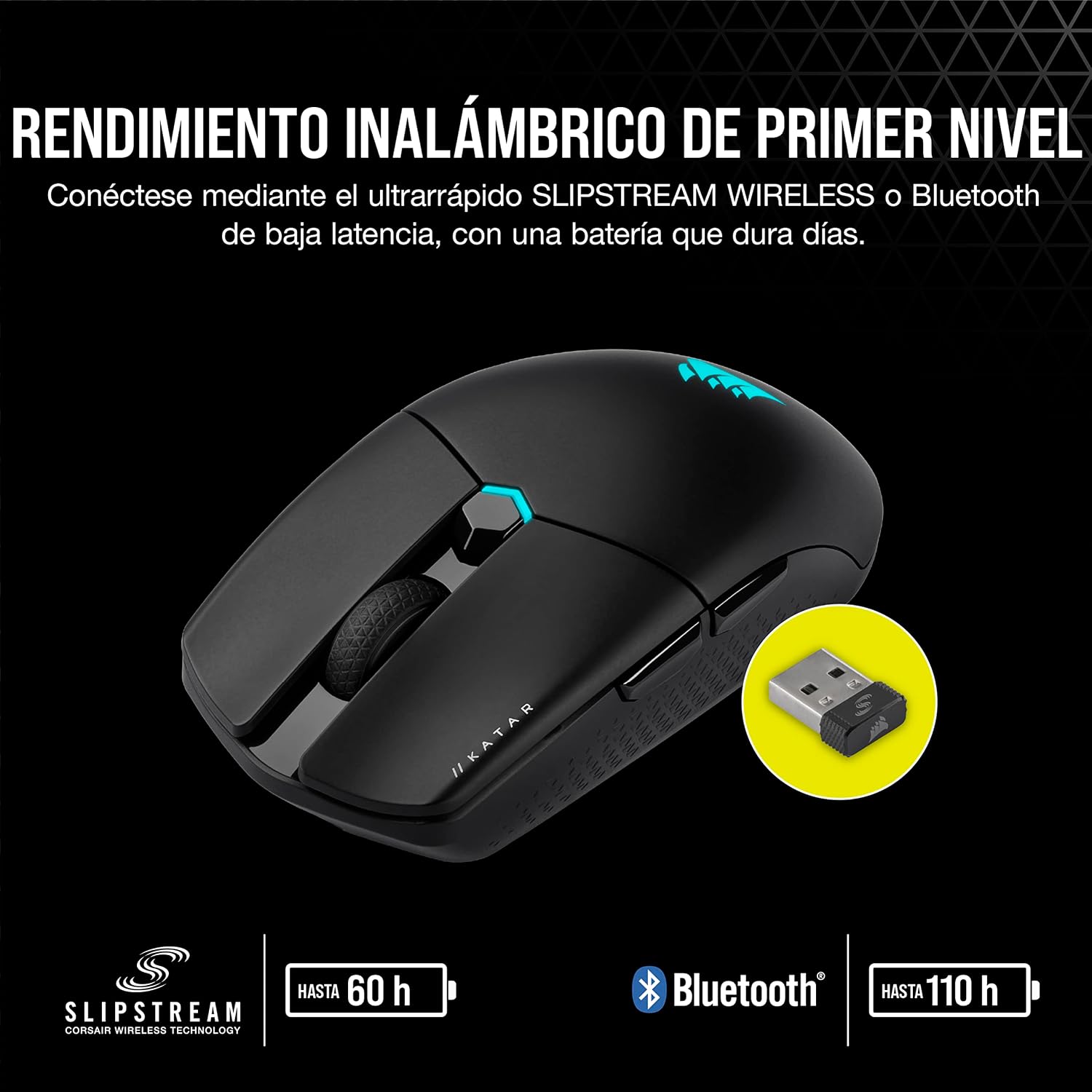 Thumbnail 4 de Corsair Katar Elite Wireless Ratón ultraligero