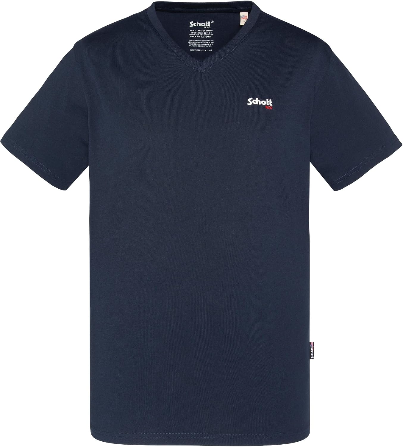Detalle de Schott NYC Tscasualv T-Shirt Homme – Lot de 1