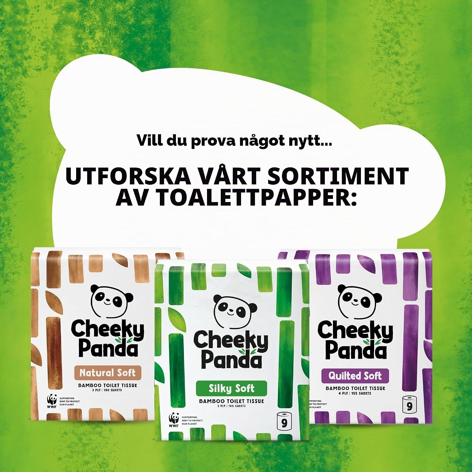 Thumbnail 6 de The Cheeky Panda toalettpapper i bambu, 3-lager och oparfymerat