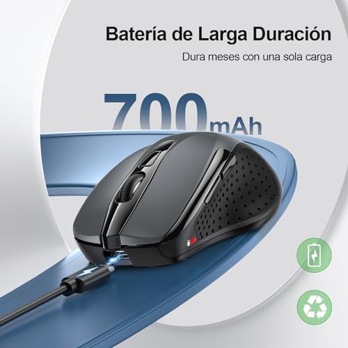 Detalle 2 de TECKNET Ratón Inalámbrico 4800 dpi