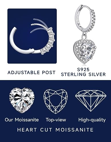 Detalle 2 de MomentWish Boucles d'oreilles moissanite 2 carats ⚡