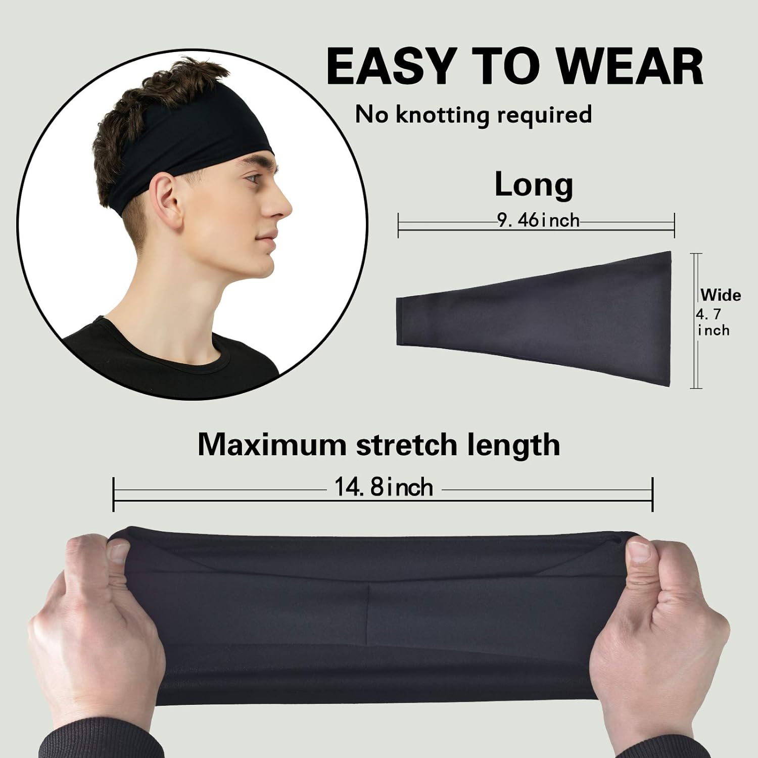 Thumbnail 4 de Pilamor Sports Headbands 5-Pack moisture-wicking