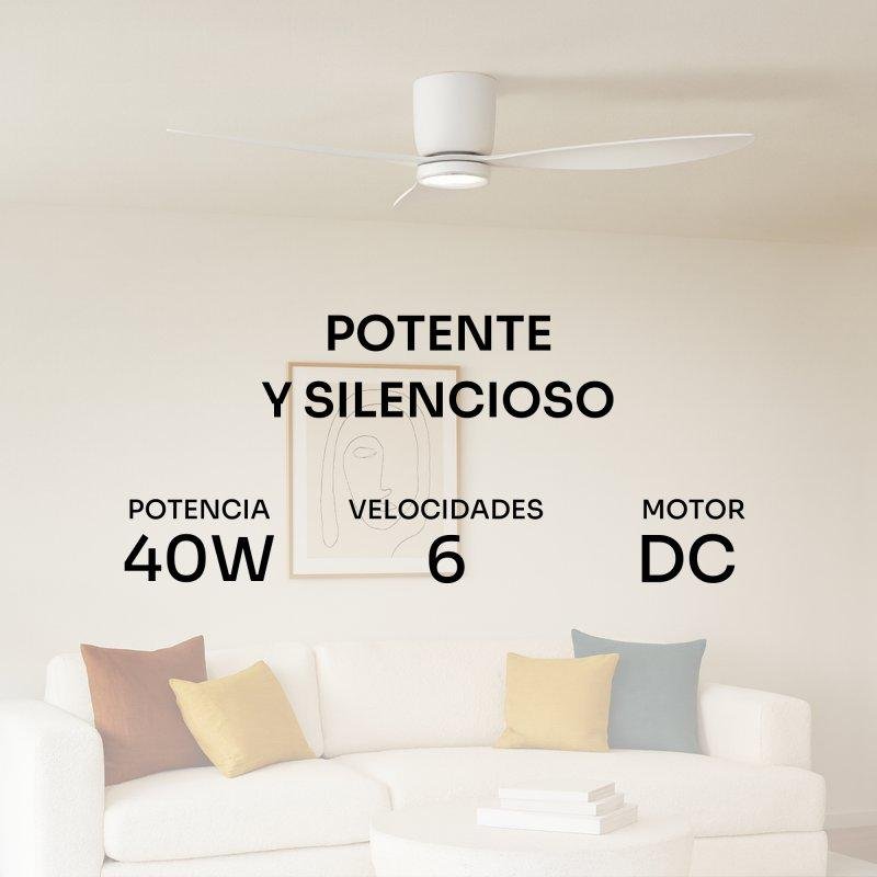 Thumbnail 3 de Ventilador de techo Mellerware Brizy Bright 132 cm con luz LED y 6 velocidades