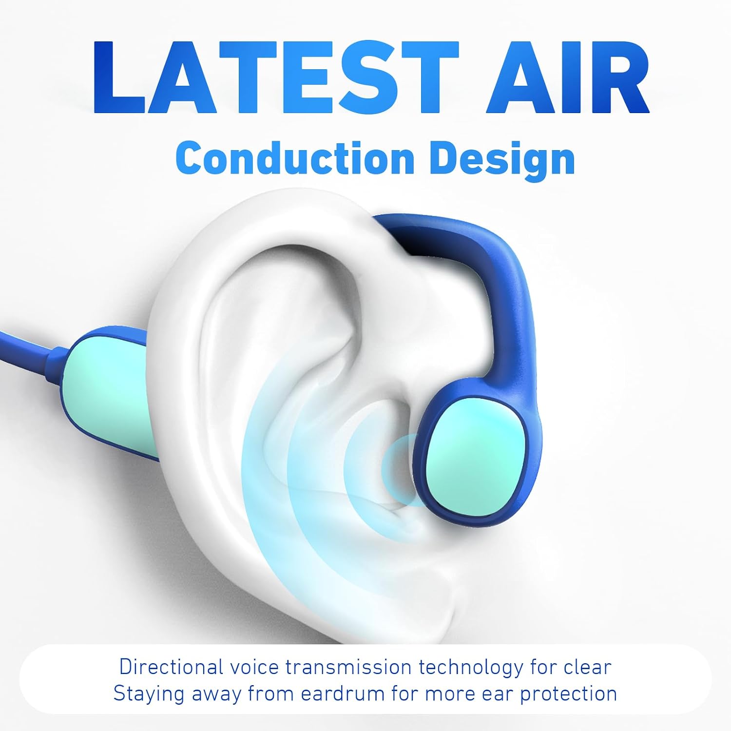 Thumbnail 1 de Mehomeli Kids Headphones: Air Conduction Open Ear, 85dB Limit, 20-Hour Battery, IPX5