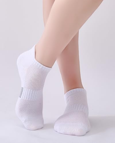 Detalle de inaWarm Bambus Sneaker Socken Damen – 6 Paar, atmungsaktiv, schwarz & weiß, Größe S