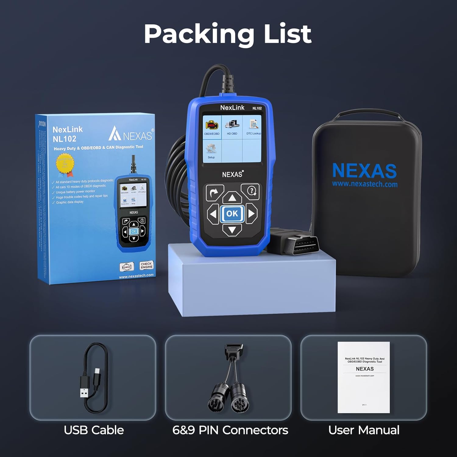 Thumbnail 6 de NEXAS NL102 Heavy Duty Truck Scanner 2-in-1