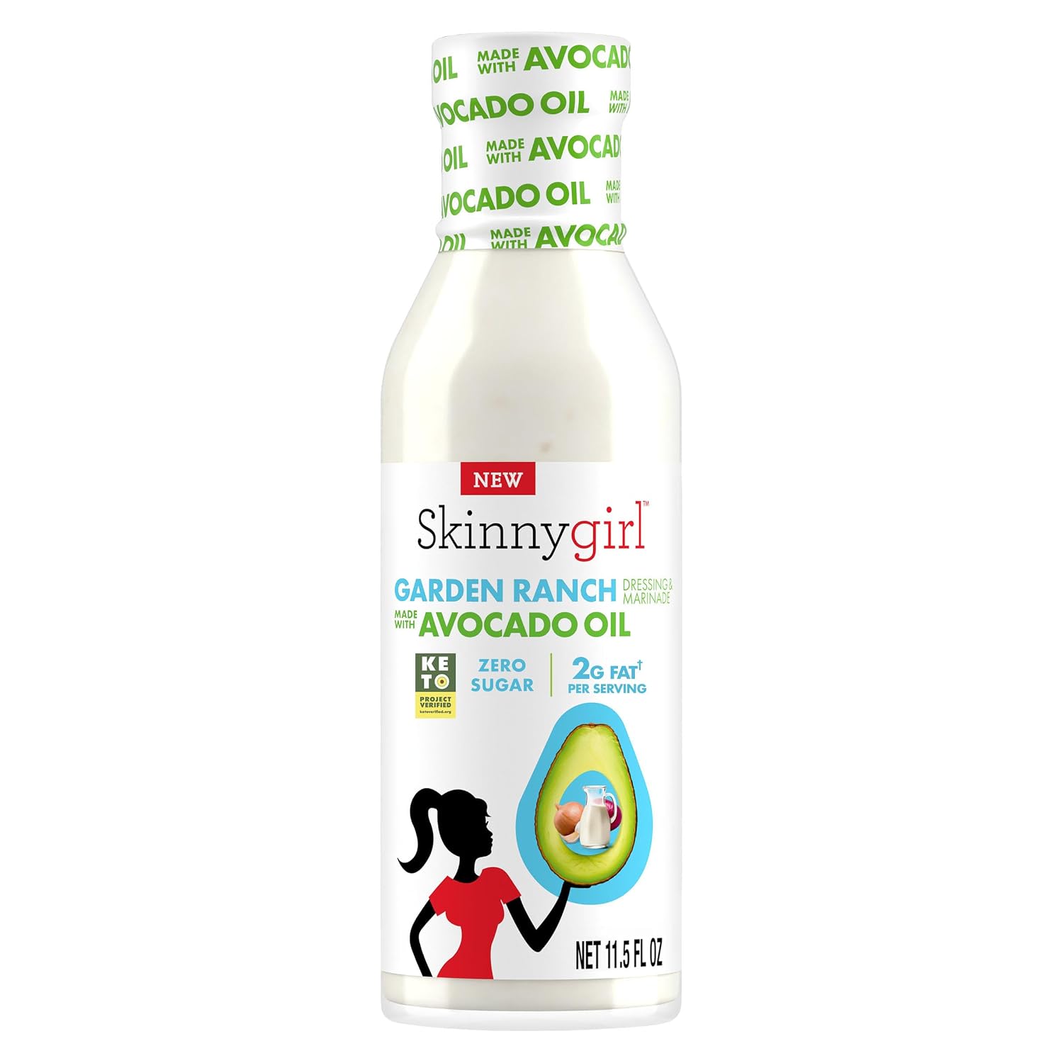 Detalle de Skinnygirl 1188277 Garden Ranch Dressing with Avocado Oil, Sugar Free
