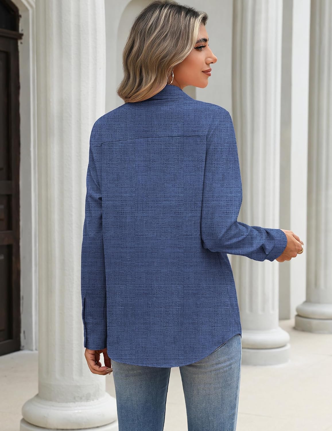 Detalle de Zeagoo Women's Blouse, Long Sleeve