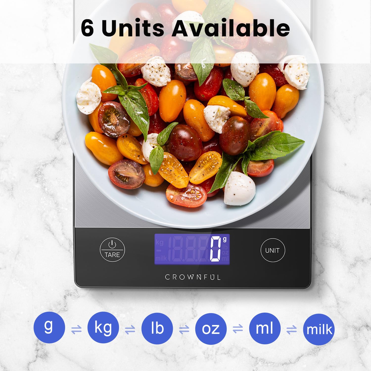 Detalle 2 de CROWNFUL Food Scale 33lb ⚖