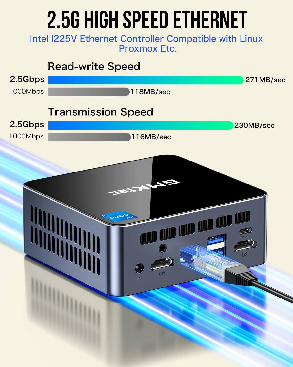 Thumbnail 4 de GMKtec M3 i5-12450H 32GB 1TB Mini PC