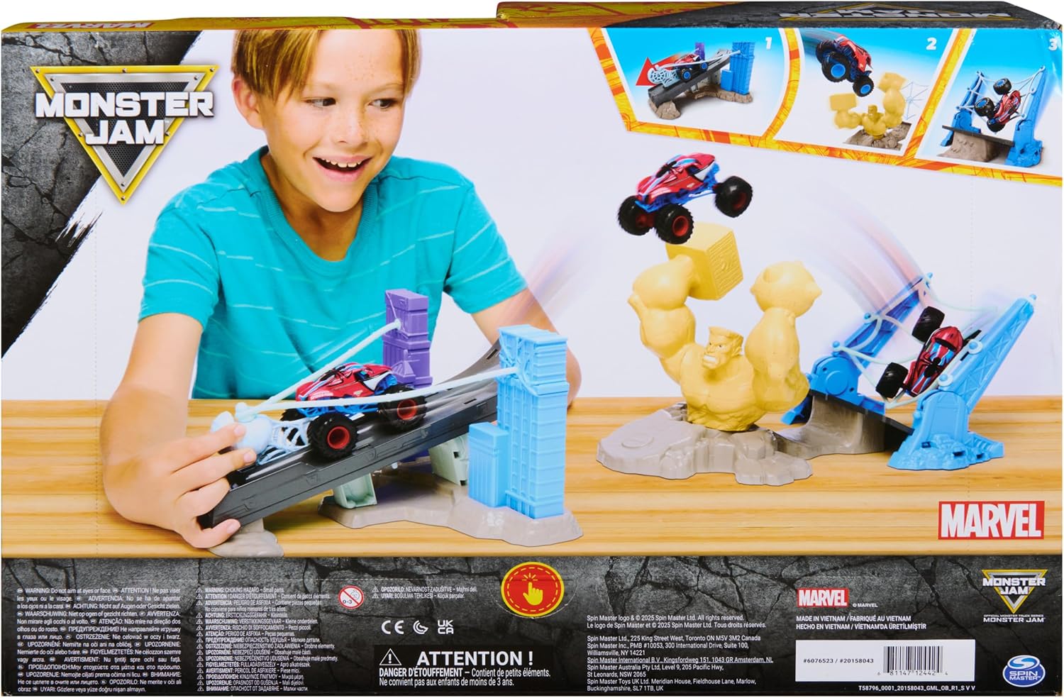 Thumbnail 6 de Monster Jam 1:64 Marvel Playset I with Dynamic Sling Thrower