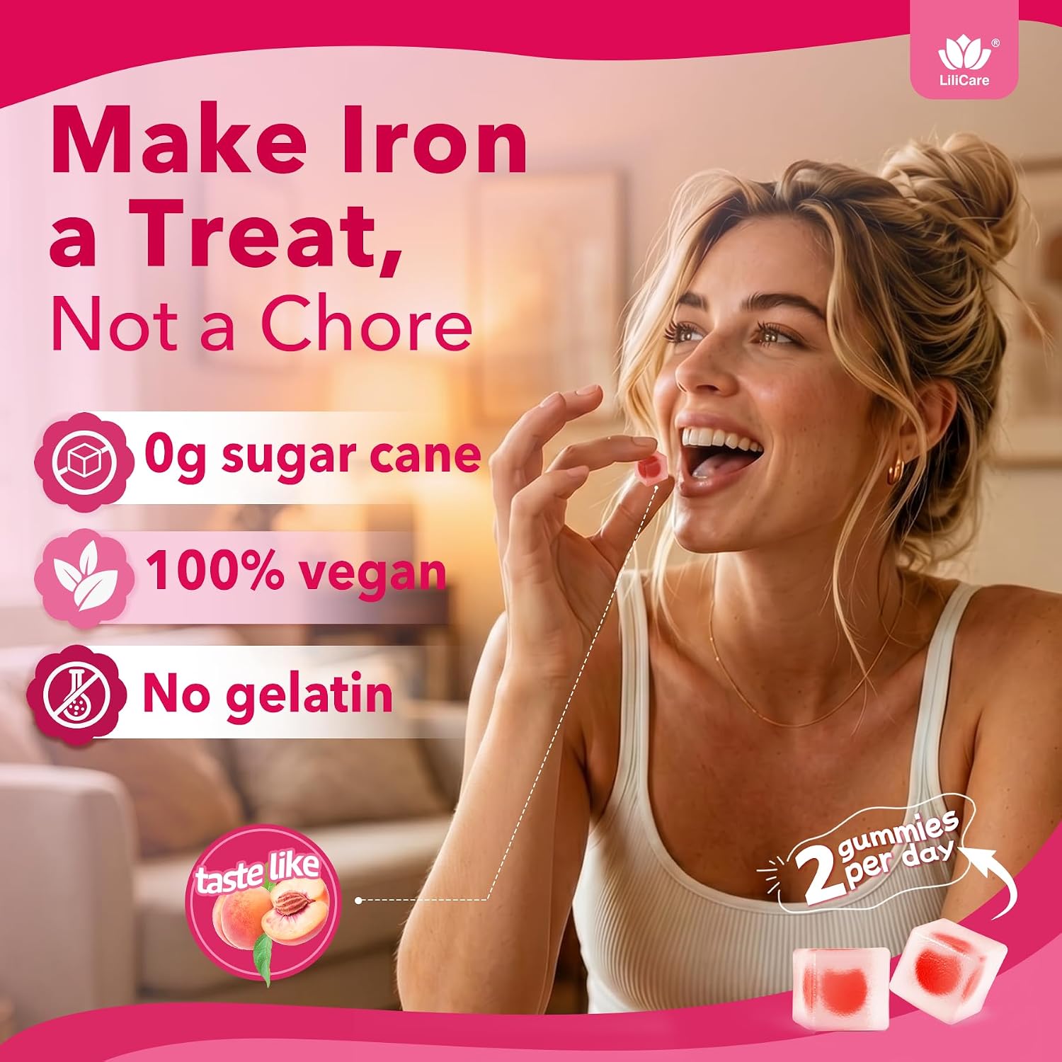 Detalle 2 de Iron Gummies 25 mg