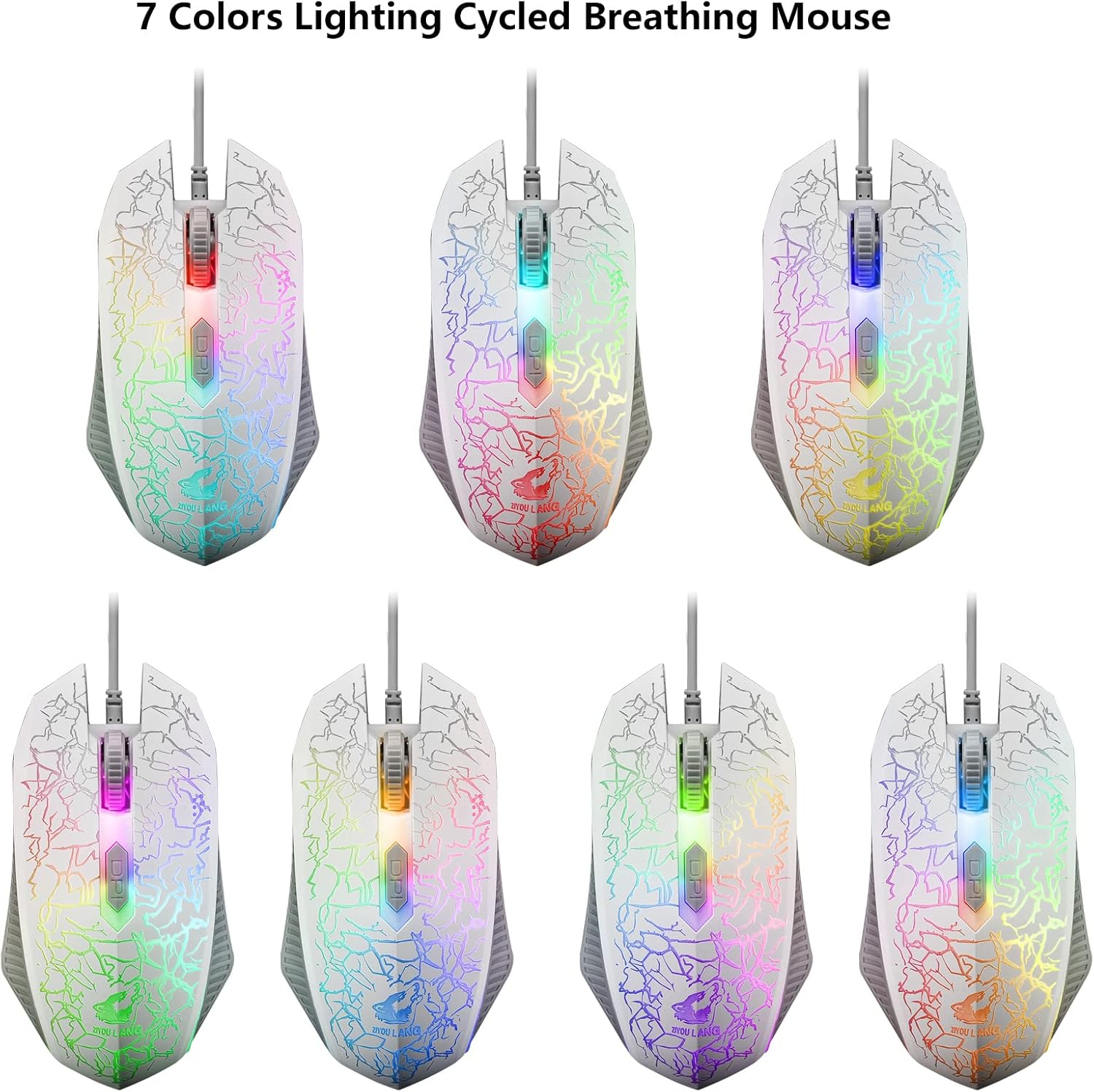 Thumbnail 6 de Gaming Keyboard Headset & Mouse Set UK 104 Keys