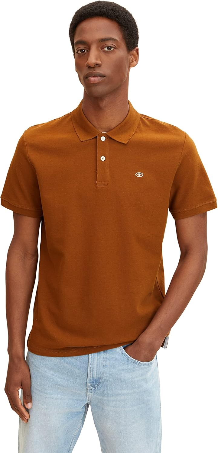 Thumbnail 6 de TOM TAILOR Herren Basic Piqué Poloshirt – Regular Fit, unifarben, kurze Ärmel