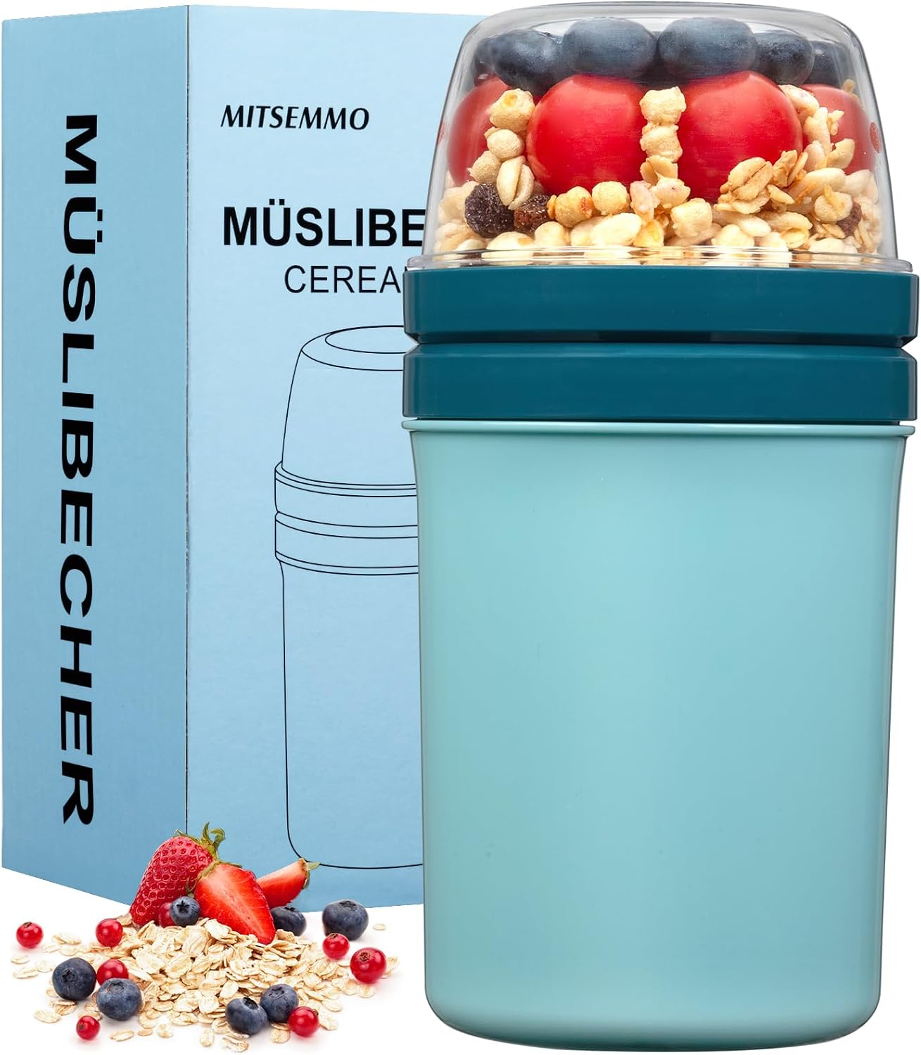 Detalle de Mitsemmo Müslibecher to Go 600 ml