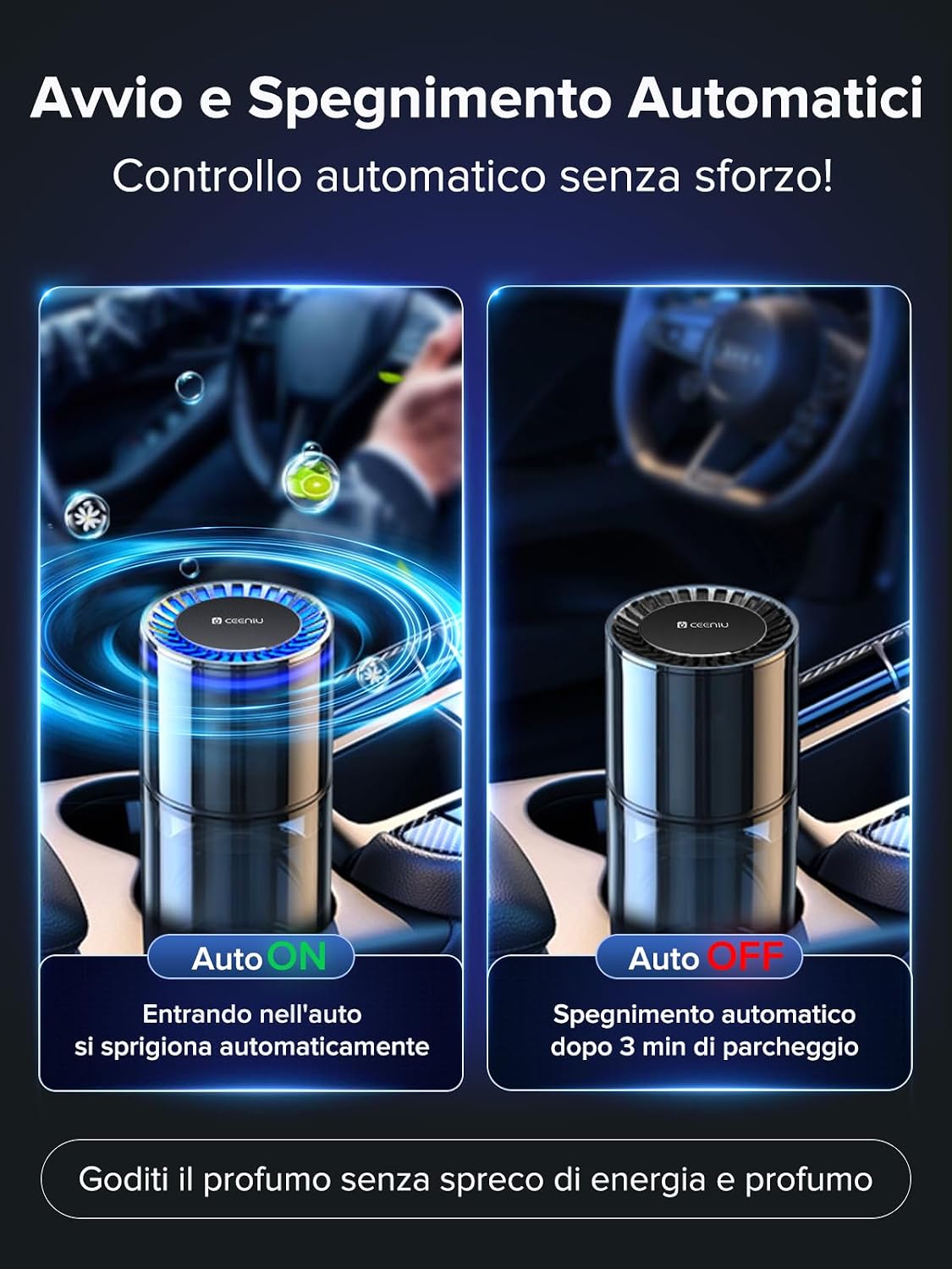 Detalle de Ceeniu CF3 deodorante auto 135 ml