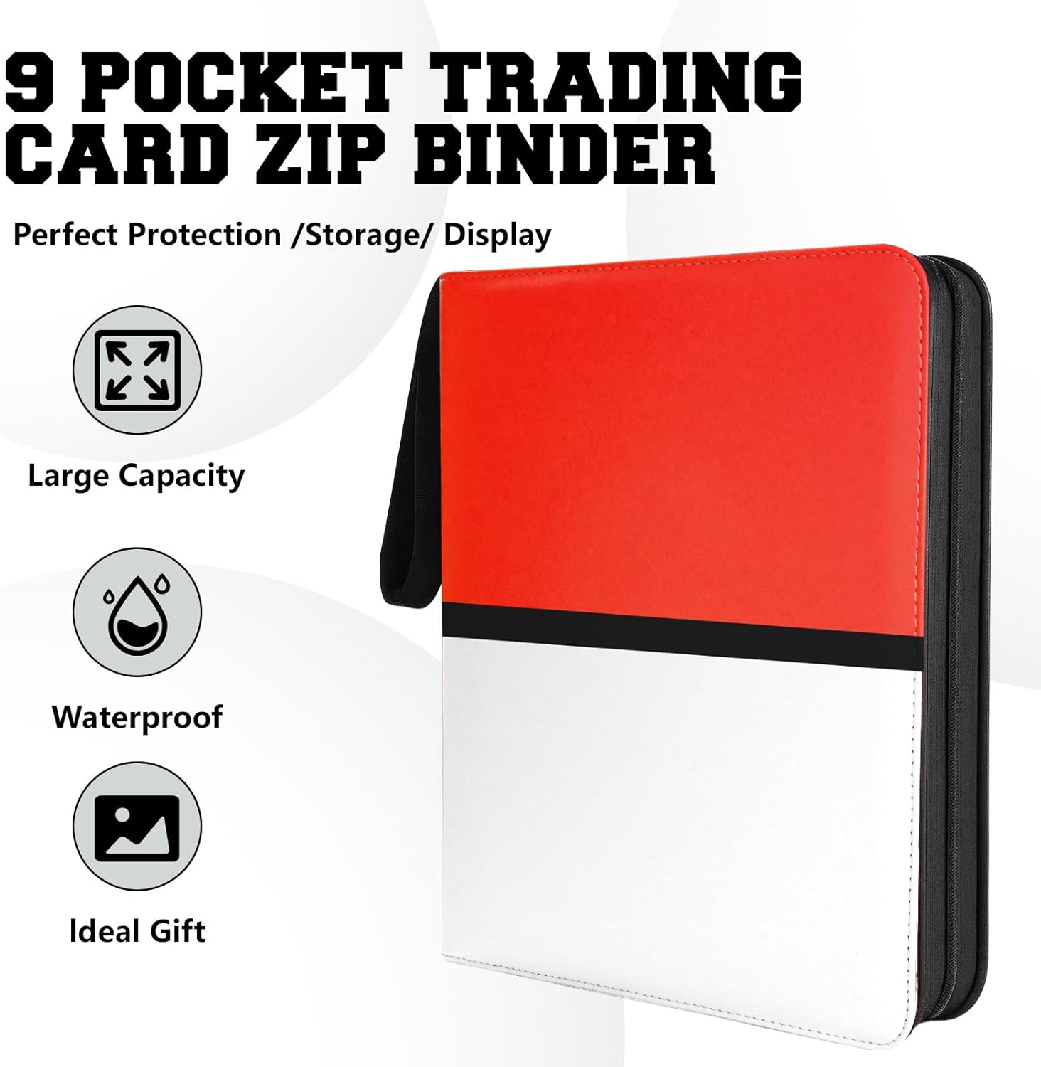 Thumbnail 1 de Mr.DaMai 9 Pocket Trading Card Zip Binder (Holds 900 Cards) with Removable Sleeves & 50 Pages