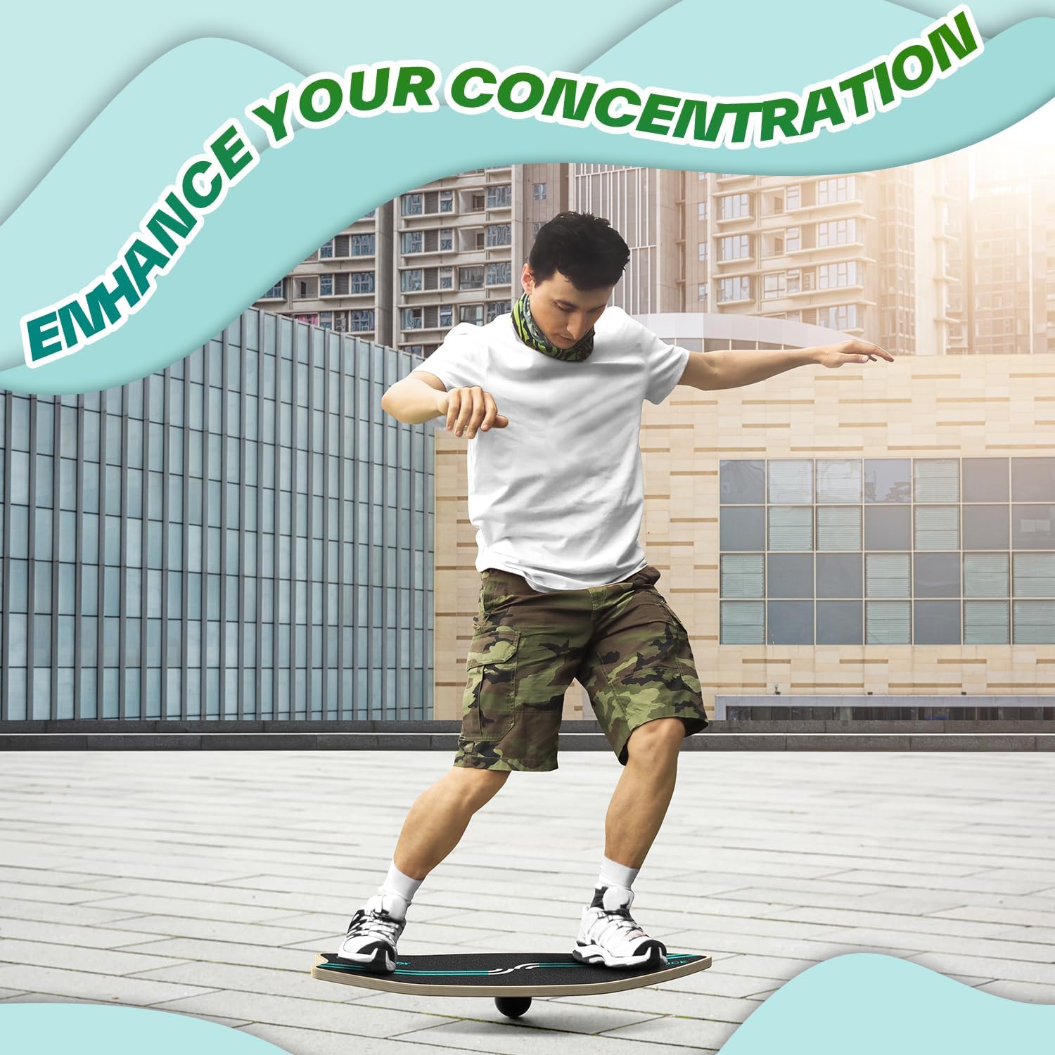 Thumbnail 6 de Sportneer Surfin Balance Board 8‑in‑1 Gleichgewichtstrainer