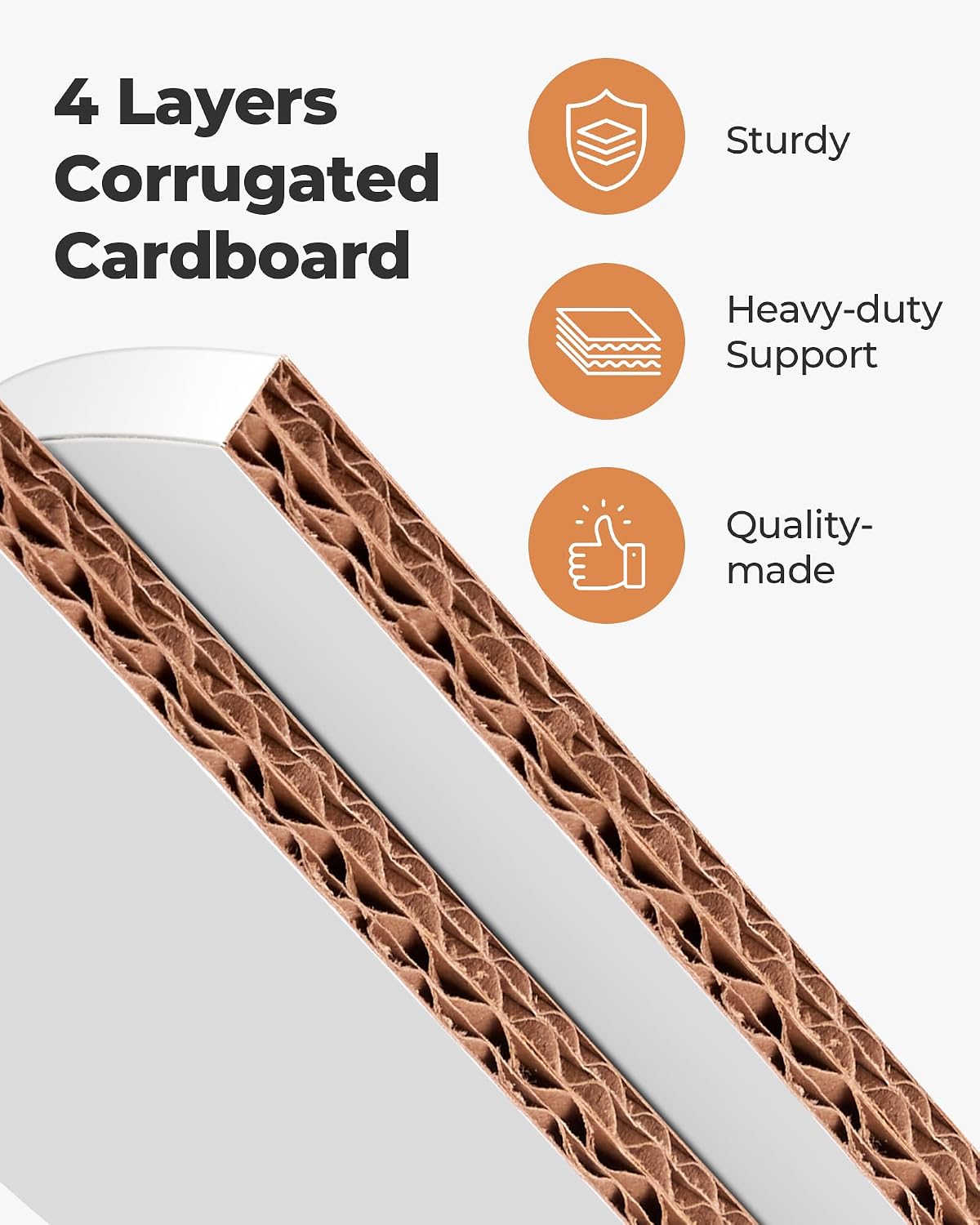 Detalle de Kootek 12-Inch Cake Drums, 2-Pack Corrugated Cardboard Bases, 1/2-Inch Thick