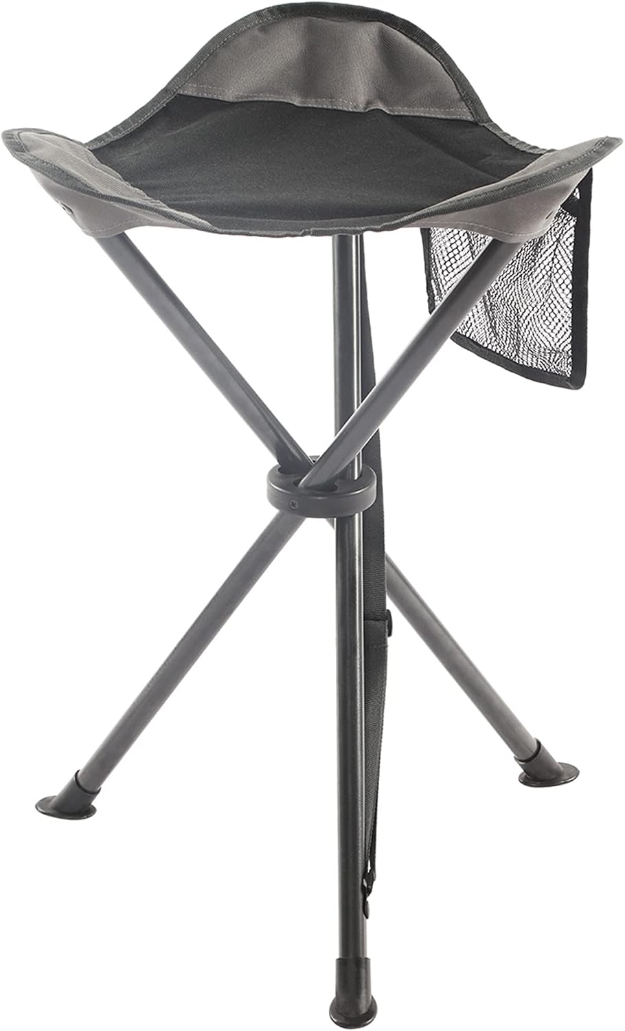 Detalle de EVER ADVANCED Klapphocker faltbar (Dreibein) – ultraleicht für Camping, Angeln & Wandern, 53,3 cm hoch