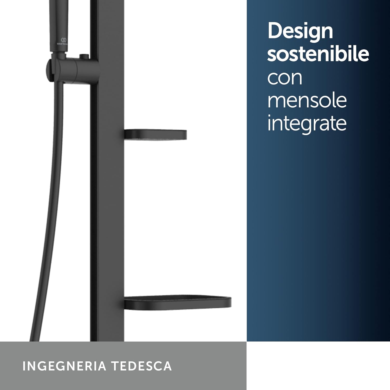 Thumbnail 3 de Ideal Standard Ceratwist Alu+ Colonna doccia – Nero Opaco, 338x501x1104 mm