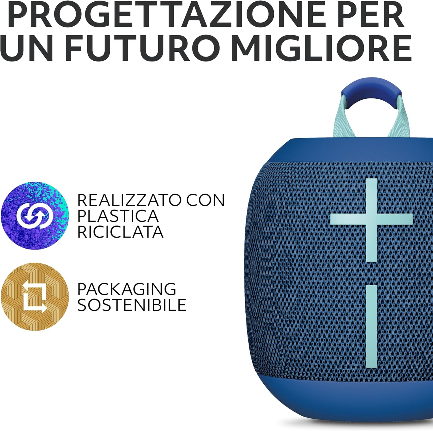 Thumbnail 5 de Ultimate Ears WONDERBOOM 4 altoparlante Bluetooth portatile impermeabile con suono a 360° e bassi potenti (Blue)