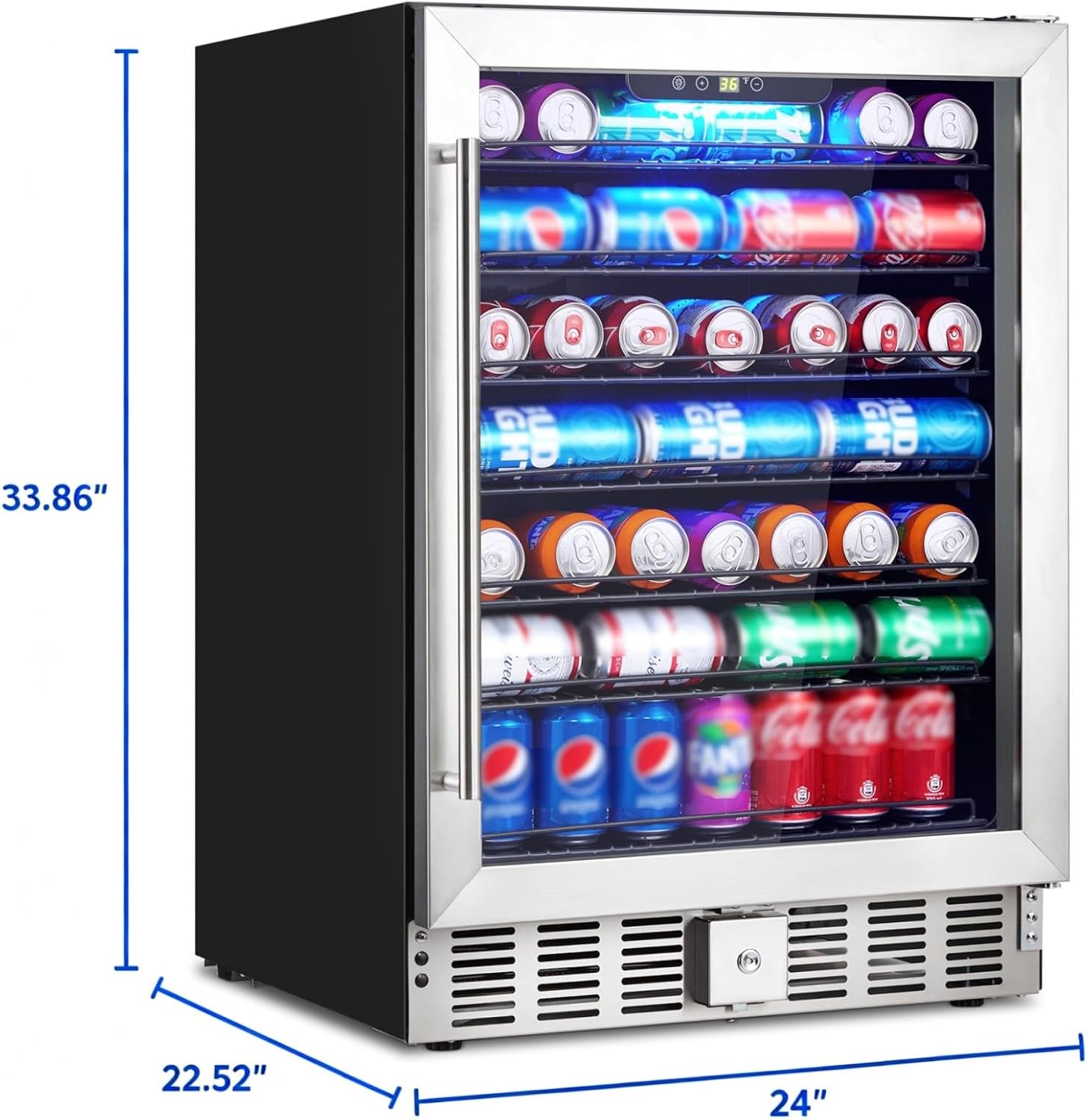 Thumbnail 6 de MAXSA 24-Inch Beverage Refrigerator, 5.1 Cu. Ft. with Digital Temperature Control
