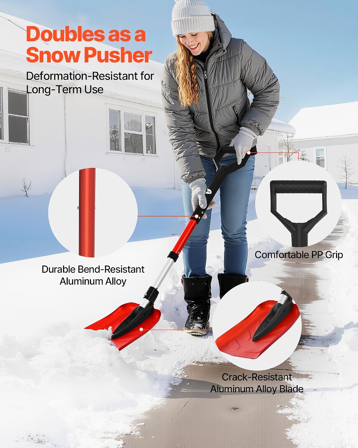 Thumbnail 4 de VEVOR 9-in Foldable Snow Shovel ⚙