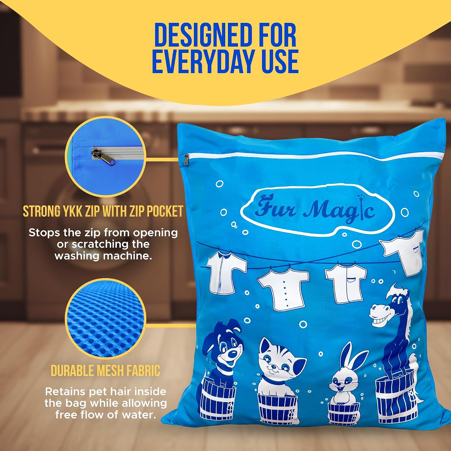Thumbnail 4 de Fur Magic pet laundry hair catcher bag (large, reusable, limited edition)