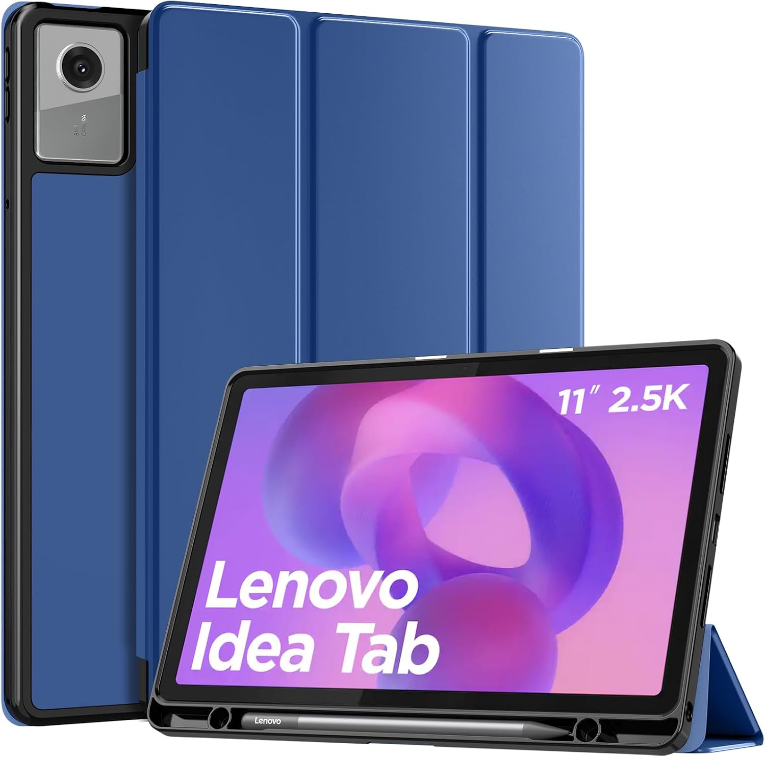 Detalle de MoKo Cover Lenovo Idea Tab 11 (2025) – Custodia ultrafine con porta penna, stand trifold e auto wake/sleep