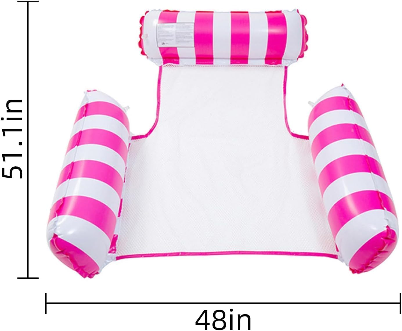 Detalle de Inflatable Pool Float Adults 2 Pack 4-in-1 Water Hammock – Pink & Green