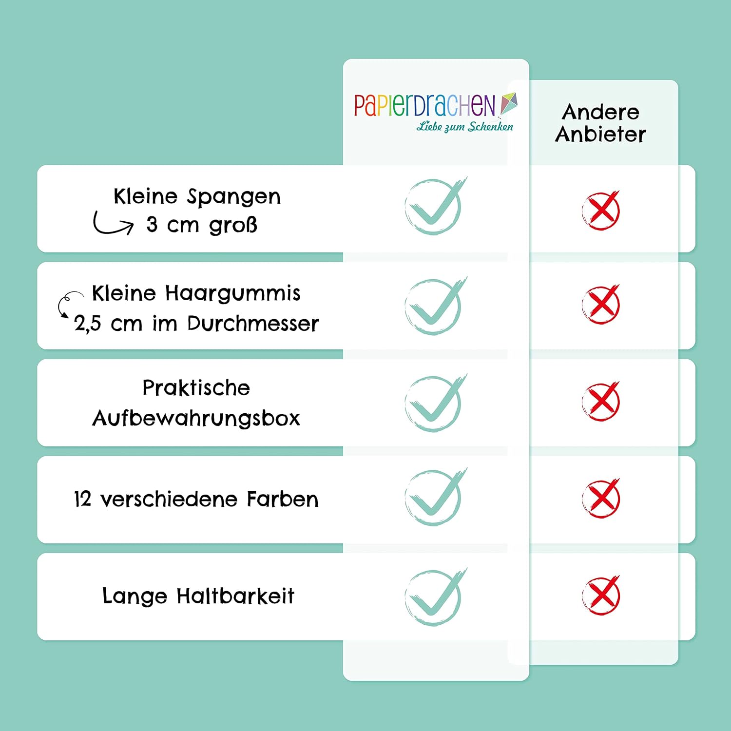 Thumbnail 6 de Papierdrachen 200 Haarspangen Set đ