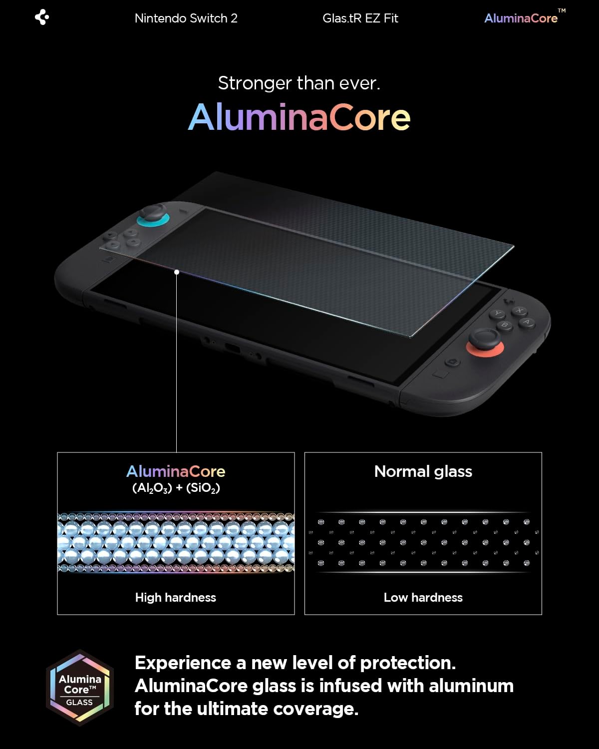 Thumbnail 2 de Spigen Glas.tR EZ Fit Verre trempé 9H pour Nintendo Switch 2 (2 pièces) avec kit d’installation