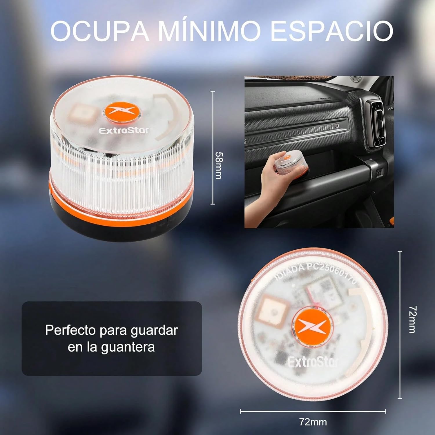 Thumbnail 3 de HIBRON EXTRASTAR Baliza V16 Luz Emergencia