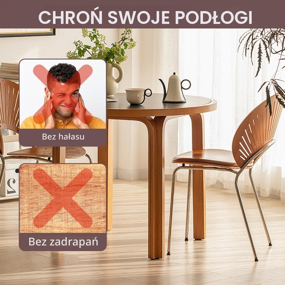 Detalle de OSDUE P2-HSDJD240828-FBA gumowe podkładki pod kółka, 6 sztuk