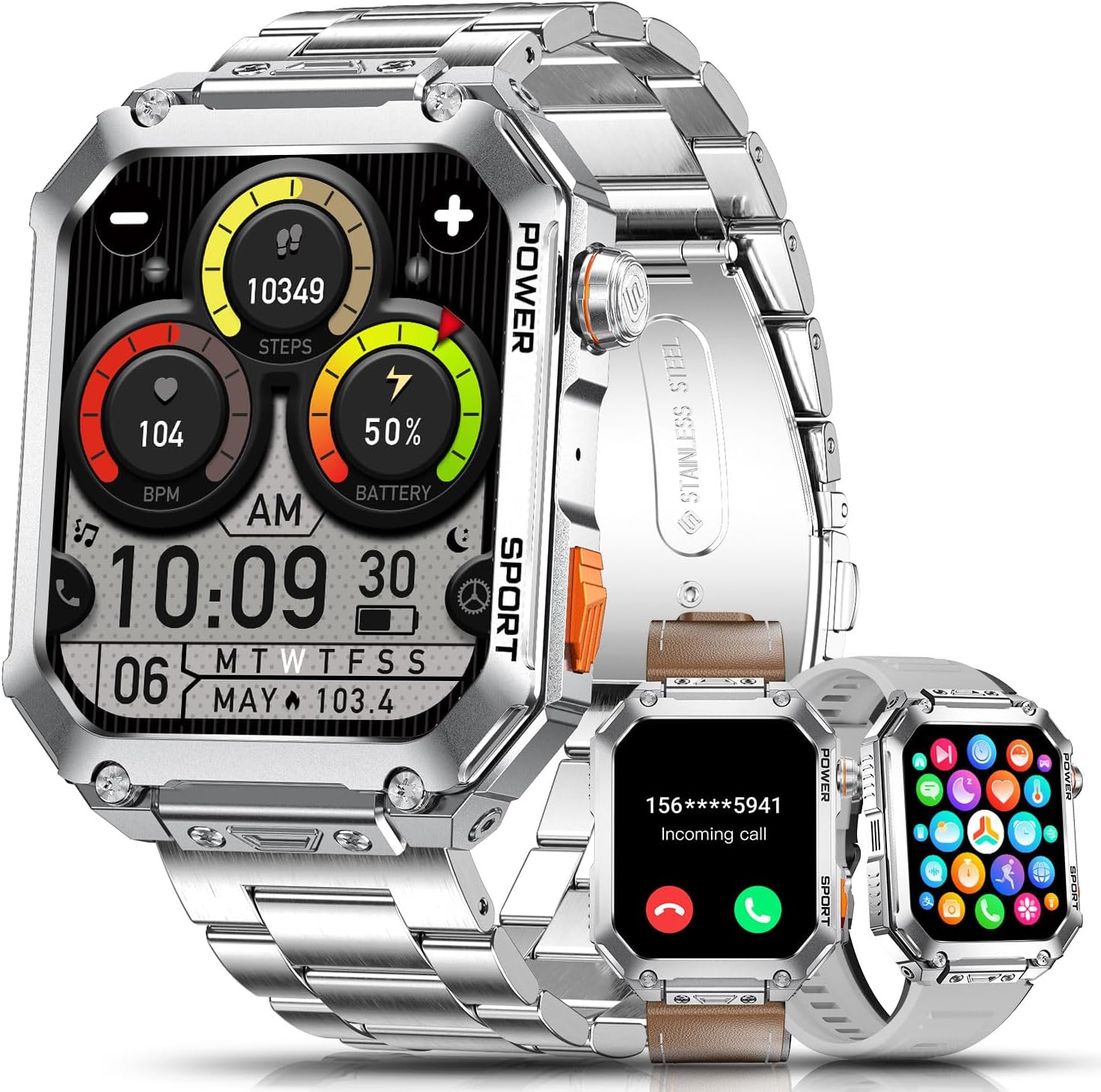 Detalle de EF2 Ultra Smartwatch 1,96" Militar