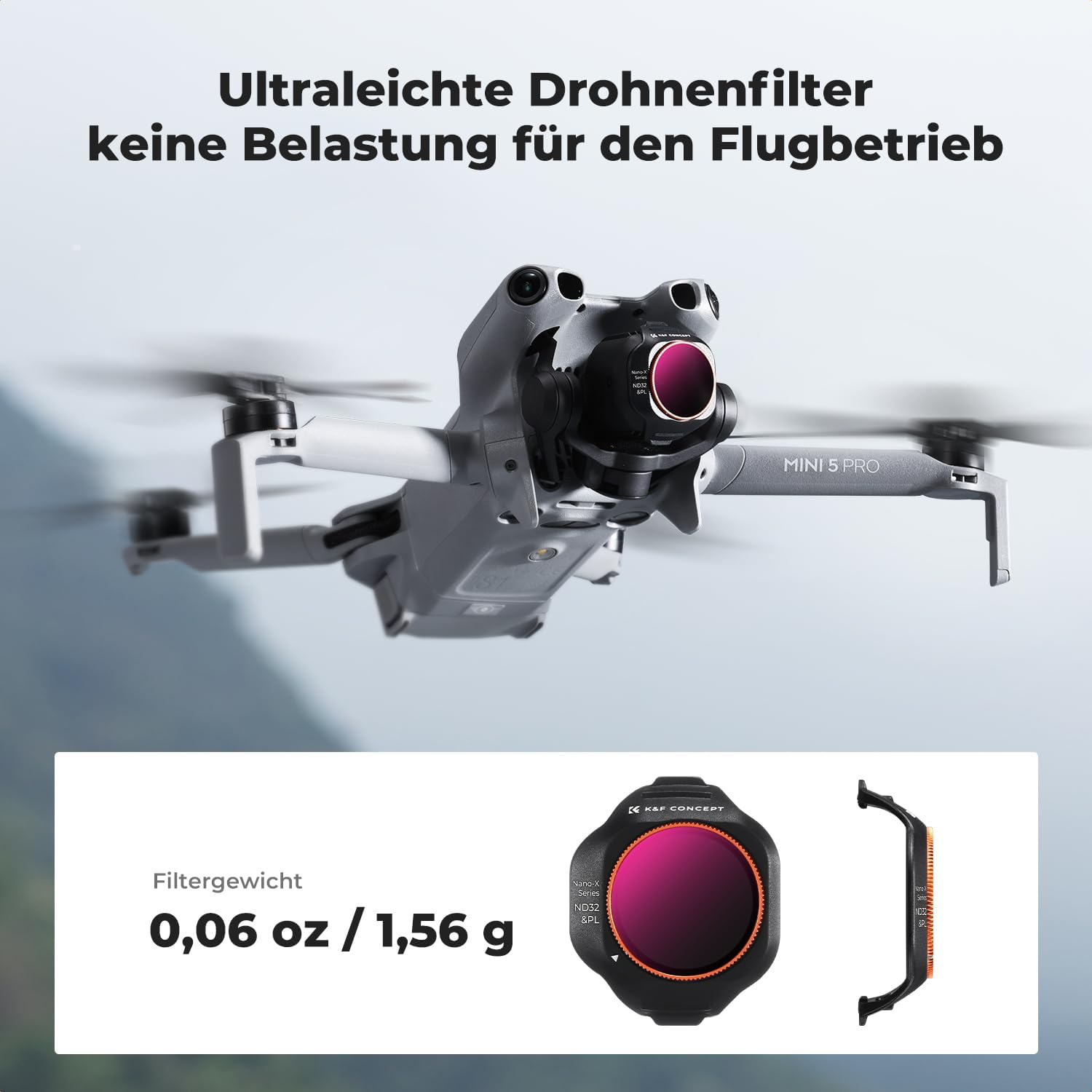Thumbnail 6 de K&F CONCEPT Mini 5 Pro ND/PL Filter‑Set 6 Stück