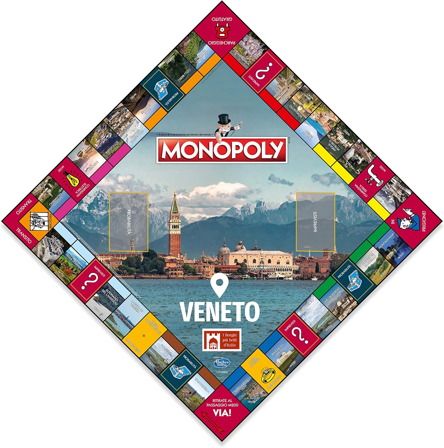 Detalle de Winning Moves Monopoly - I BORGHI più Belli d'Italia - Veneto