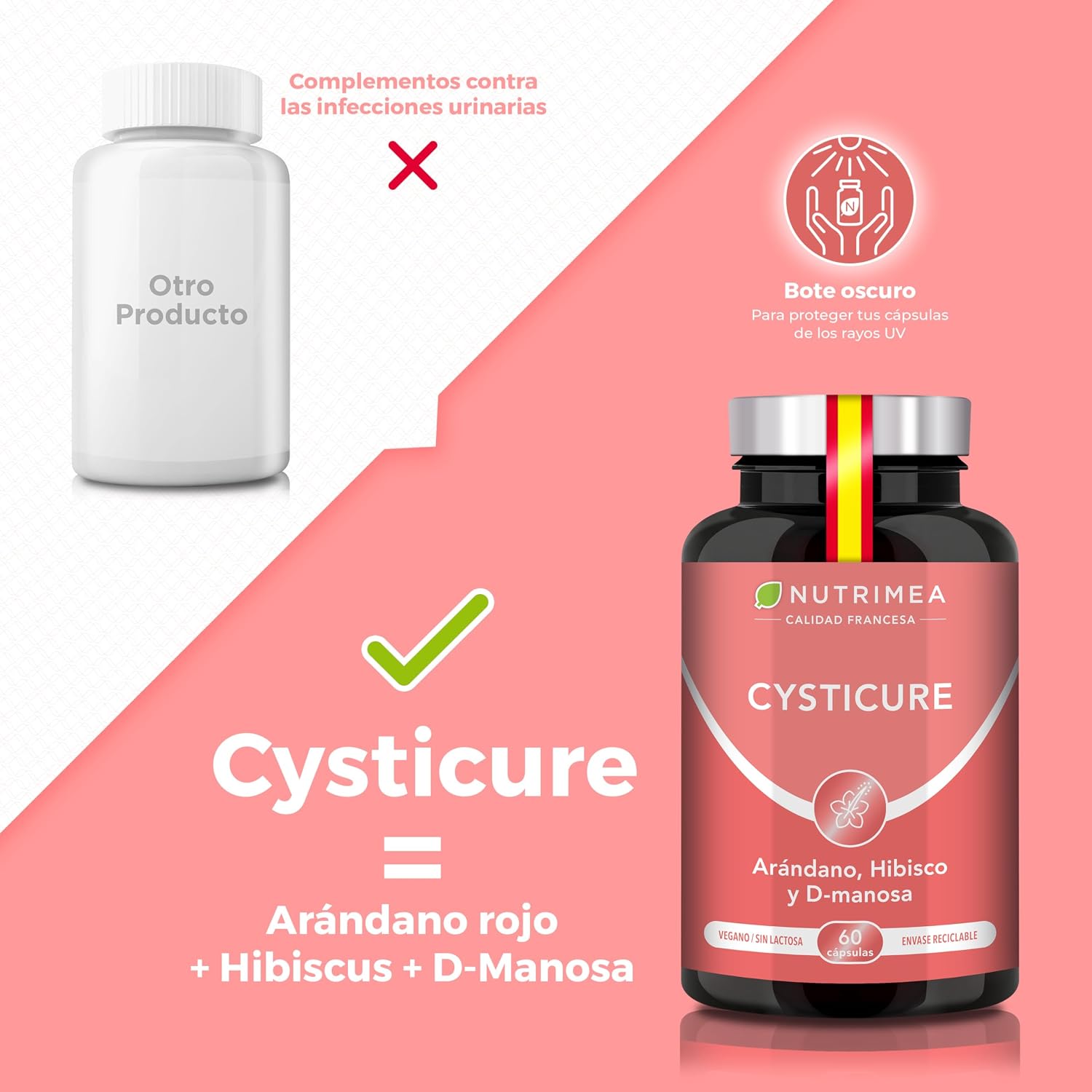 Detalle de CYSTICURE Nutrimea 60 cápsulas