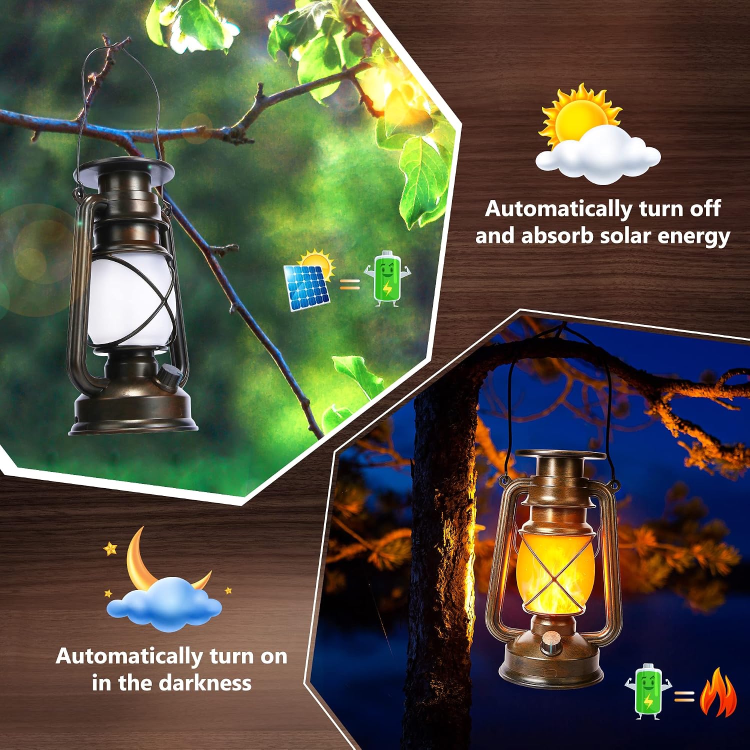 Detalle de Toodour Solar Lantern, 6 x 10 in.