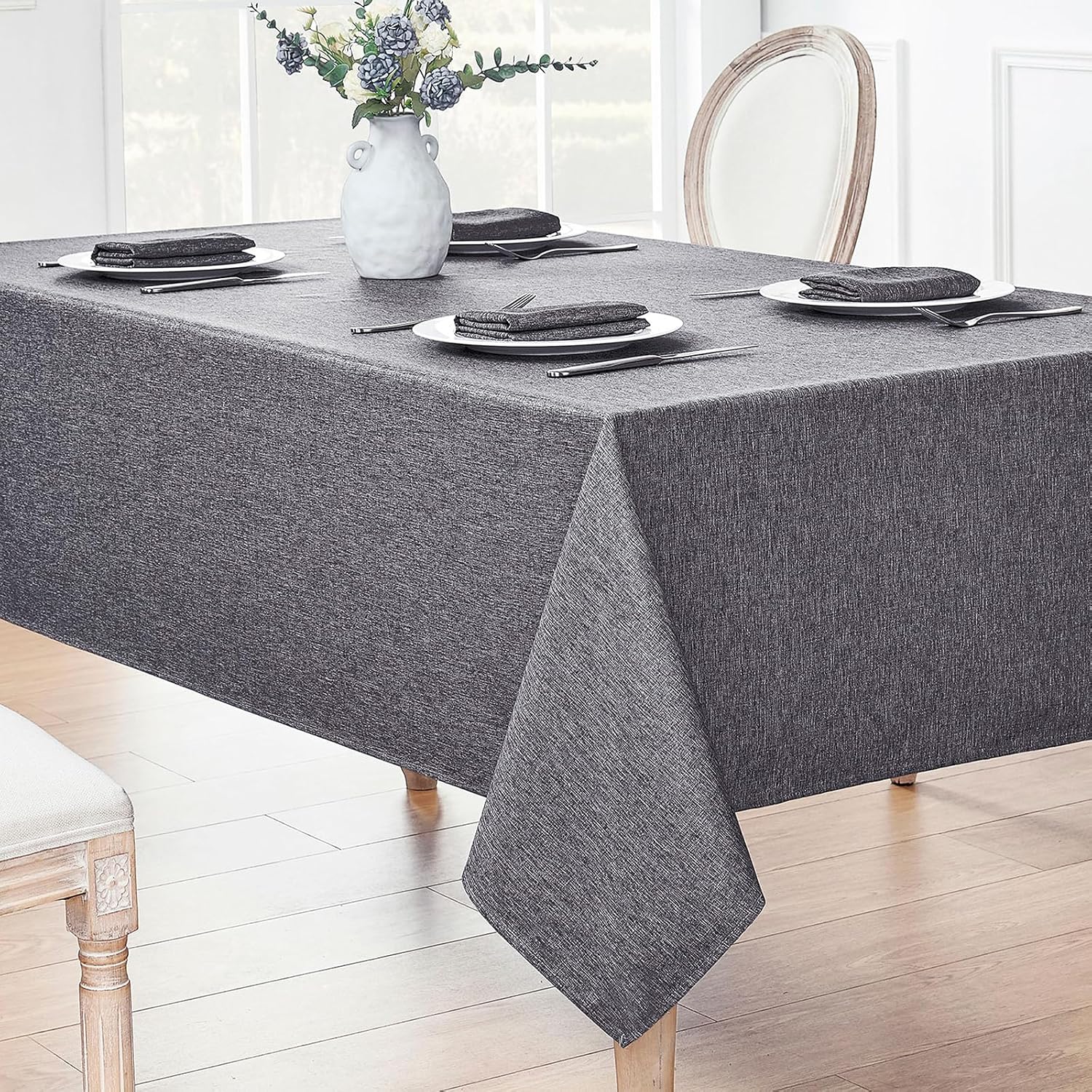 Detalle 2 de Veblandy Rectangle Tablecloth 52 x 70 Inch 🍽