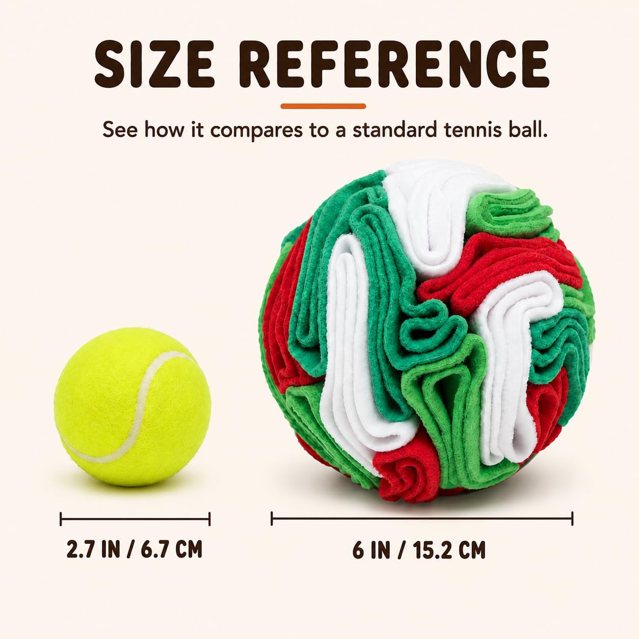 Detalle 2 de kmirepa Dog Snuffle Ball, Polar Fleece