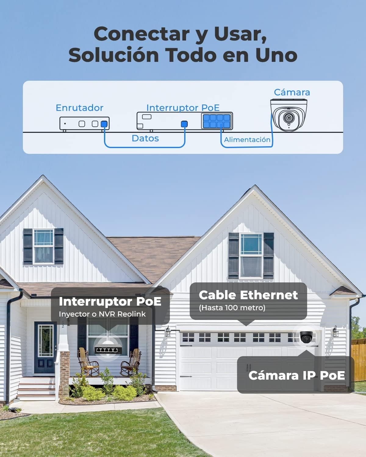 Thumbnail 3 de Reolink RLC-520A 5MP PoE Cámara exterior