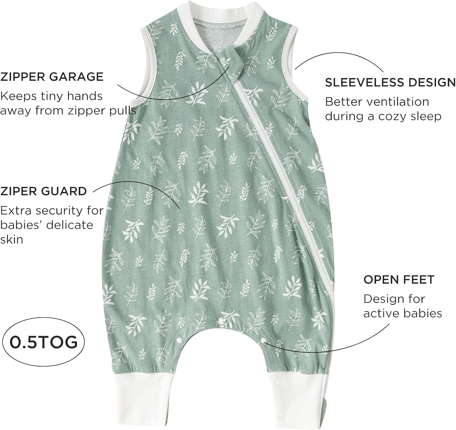 Thumbnail 1 de Sacco nanna estivo Duomiaomiao con piedi 0,5 tog in cotone